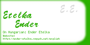 etelka ender business card